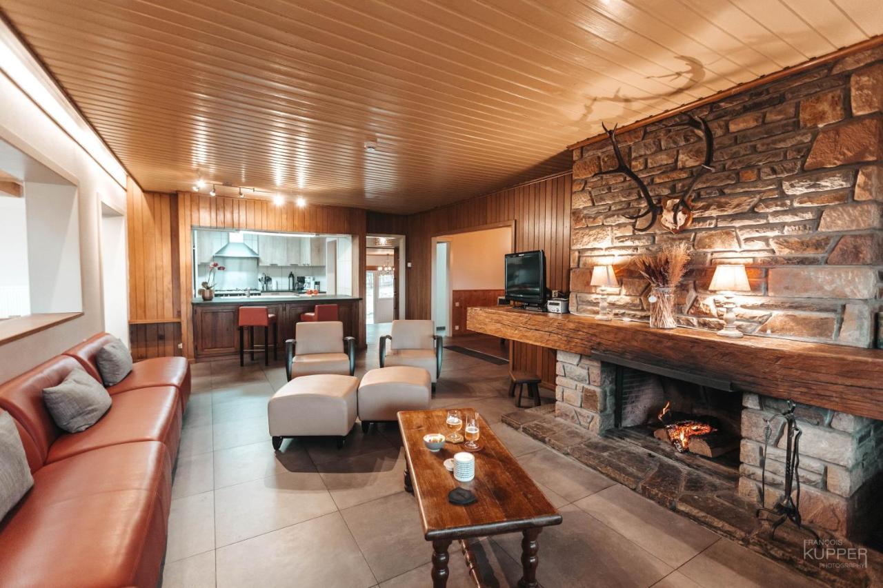 Villa Le Loup Gris - 35 Pers - Vue-Wellness, Butgenbach-Malmedy Esterno foto